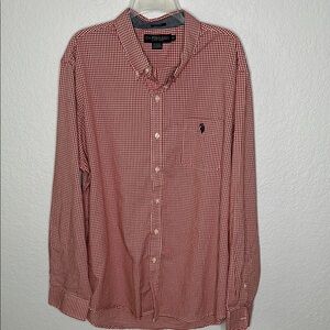 Polo by Ralph Lauren Red Checkered Casual Button Down Shirt